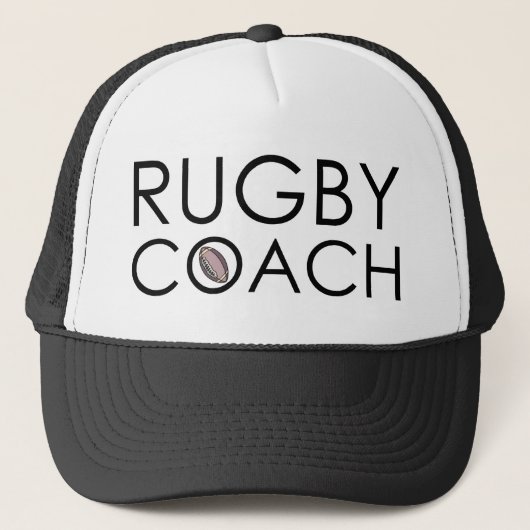 Rugby-Trainer Truckerkappe (Vorderseite)