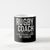 Rugby-Trainer wie normaler Coach, aber cooler Kaffeetasse (Mittel)
