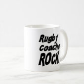 Rugby trainiert Felsen! Tasse (VorderseiteRechts)
