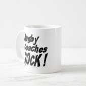 Rugby trainiert Felsen! Tasse (Vorderseite Links)