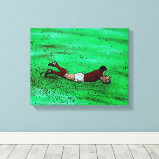 Rugby-Trialmalerei Leinwanddruck (Insitu (Holzboden))