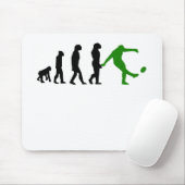 Rugby-Tritt-Evolution (Grün) Mousepad (Mit Mouse)