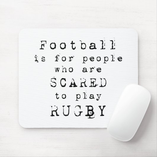 Rugby Type.png Mousepad (Mit Mouse)