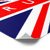 Rugby UK Flag Poster (Ecke)