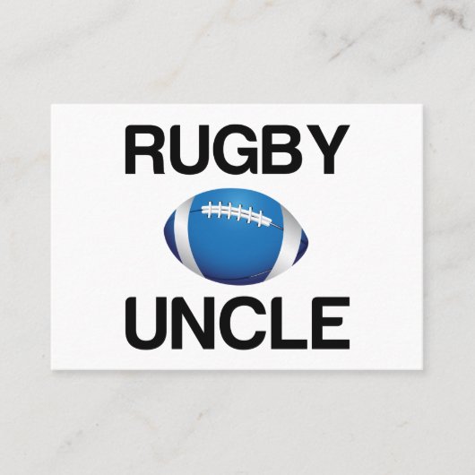 RUGBY UNCLE VISITENKARTE (Vorderseite)