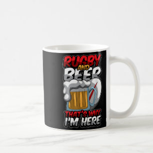 Rugby und Beer das macht mich zum Funny Rugger Quo Kaffeetasse