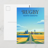 Rugby USA Postkarte (Vorne/Hinten)