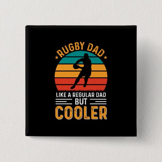 Rugby Vater Button (Vorderseite)