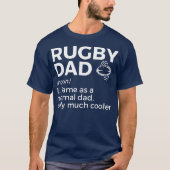 Rugby Vater Definition T-Shirt (Vorderseite)