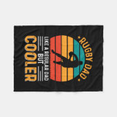 Rugby Vater Fleecedecke (Vorderseite (Horizontal))