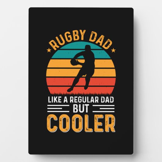 Rugby Vater Fotoplatte (Vorderseite)