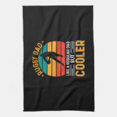 Rugby Vater Geschirrtuch (Vertikal)