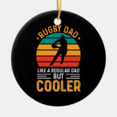Rugby Vater Keramik Ornament (Vorne)