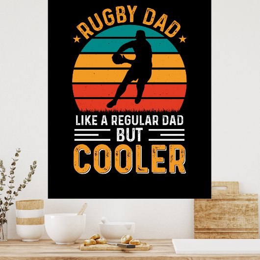 Rugby Vater Poster (Küche)