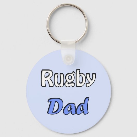 Rugby Vater Schlüsselanhänger (Vorderseite)