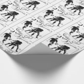 Rugby-Vereinigung Vintag Geschenkpapier (Ecke)