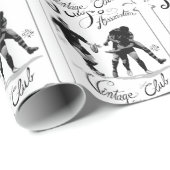 Rugby-Vereinigung Vintag Geschenkpapier (Rolleneckpunkt)