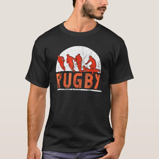 Rugby Vintag Style T-Shirt (Vorderseite)