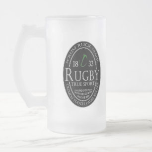 Rugby-wahrer Sport (jbRUGBY) Mattglas Bierglas