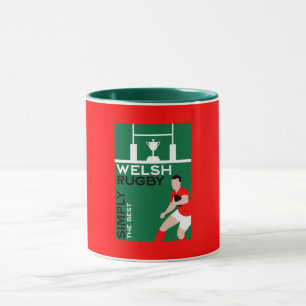 Rugby Wales Fan Art Tasse