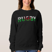 Rugby Wales Welsh Pride Flag Sweatshirt (Vorderseite)