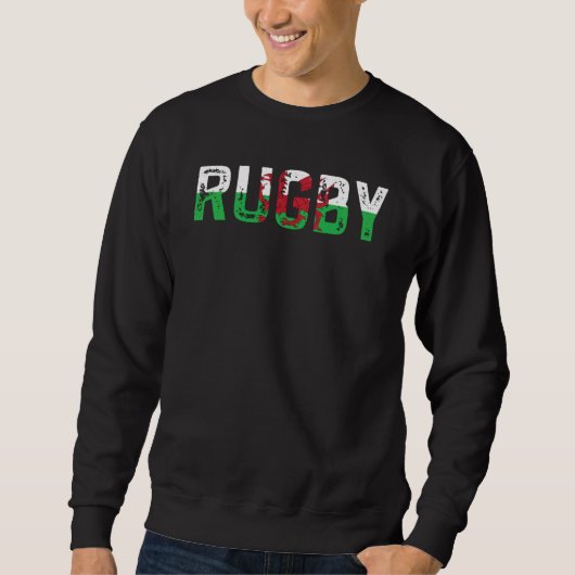 Rugby Wales Welsh Pride Flag Sweatshirt (Vorderseite)