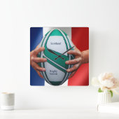 Rugby-Wanduhr Quadratische Wanduhr (Zuhause)