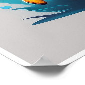 Rugby Warrior Art Print Poster (Ecke)