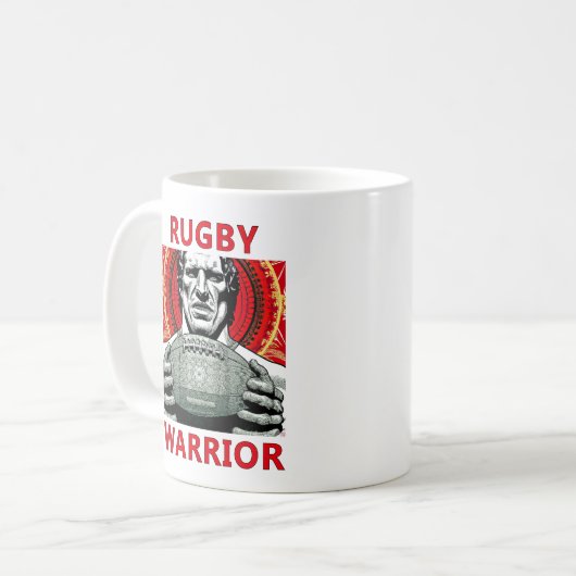 Rugby Warrior Tasse (Vorderseite Links)