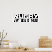 Rugby, was gibt es sonst noch? poster (Küche)