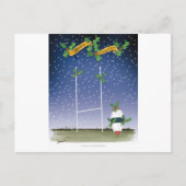Rugby-Weihnachten Feiertagspostkarte (Vorderseite)