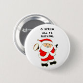 Rugby-Weihnachts-Sammelobjekt Button (Vorne & Hinten)
