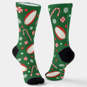 Rugby-Weihnachtsgeschenke Socken (Gewinkelt)