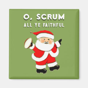 Rugby-Weihnachtsstrumpf-Füllungen Magnet