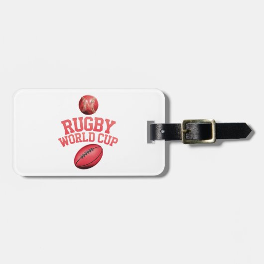 Rugby-Weltmeisterschaft-Logo mit falscher Platzier Gepäckanhänger (Vorderseite horizontal)