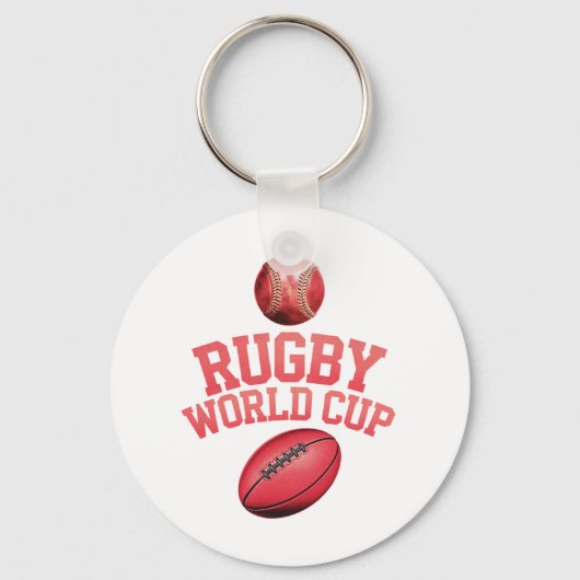Rugby-Weltmeisterschaft-Logo mit falscher Platzier Schlüsselanhänger (Vorderseite)