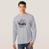 Rugby Word Cloud T-Shirt (Vorne ganz)