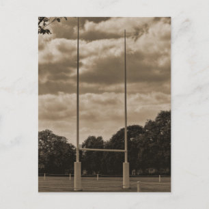 Rugby-Zielposten in der Rugby-Schule Postkarte