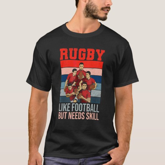 Rugby-Zitat für ein Rugby-Team T-Shirt (Vorderseite)