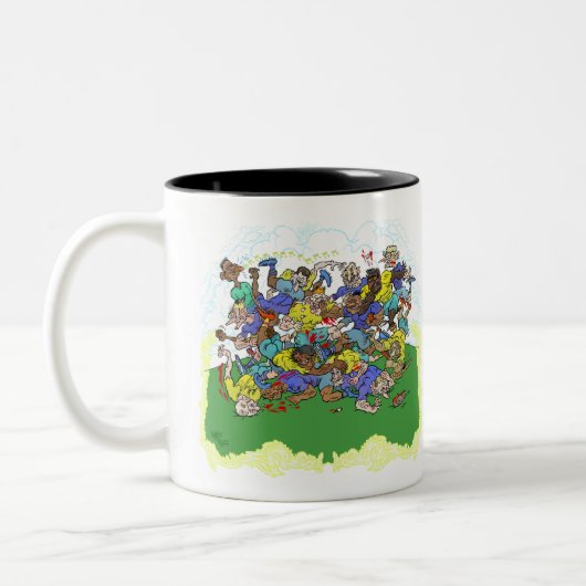 Rugby Zweifarbige Tasse (Links)