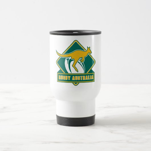 Rugbyaustralien-Känguru Wallaby Reisebecher (Mittel)