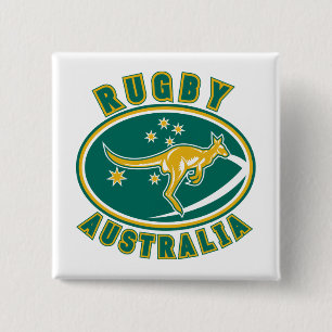 Rugbyaustralien-Känguru Wallabyaustralier Button