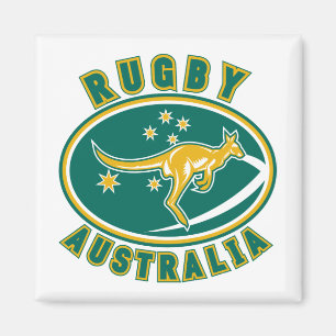 Rugbyaustralien-Känguru Wallabyaustralier Magnet
