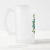 Rugbyaustralien-Känguru Wallabyaustralier Mattglas Bierglas (Links)