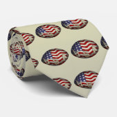 Rugbyball-amerikanische Flagge USA Krawatte (Gerollt)