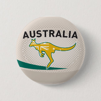 Rugbyball-Australien-Känguru Wallaby Button