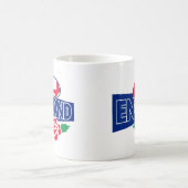 Rugbyball-England-Englisch-Rose Kaffeetasse (Mittel)