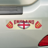 Rugbyball-Flagge von England Autoaufkleber (Auf Auto)