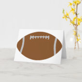 Rugbyballillustration des amerikanischen Fußballs Karte (Gelbe Blume)