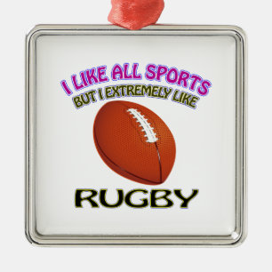 Rugbyentwürfe Ornament Aus Metall